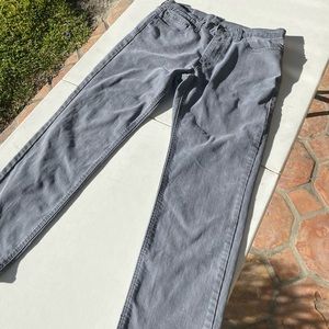 Levi used grey jeans 34W 32L